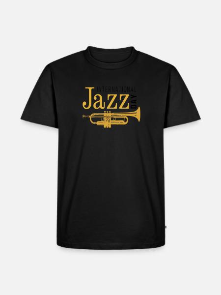 Jazz Music Improvisation Festival - Men's Premium Organic T-Shirt - black