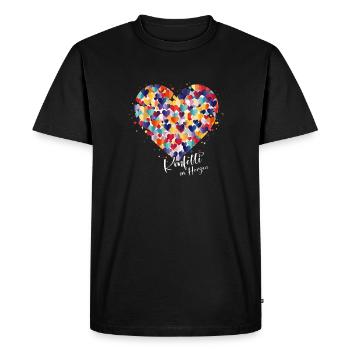 Carnaval de Cologne Alaaf Jeck Party Confettis Coeur - T-shirt Premium bio Homme - noir - Devant - Nico (187cm)