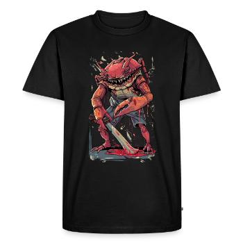 Figurine d’horreur crabe d’Halloween - T-shirt Premium bio Homme - noir - Devant - Nico (187cm)