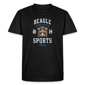 Baseball 2024 Beagle Sport - Unique Beagle - T-shirt Premium bio Homme - noir - Devant - Nico (187cm)