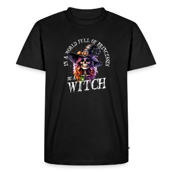 In a world full of princesses, be a witch - Men's Premium Organic T-Shirt - black - Front - Nico (187cm)