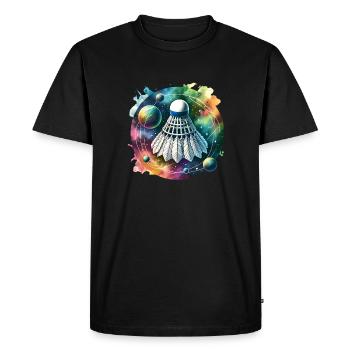 Design de badminton cool - T-shirt Premium bio Homme - noir - Devant - Nico (187cm)
