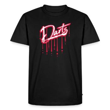drop graffiti crew dart team logo friends verei - Men's Premium Organic T-Shirt - black - Front - Nico (187cm)