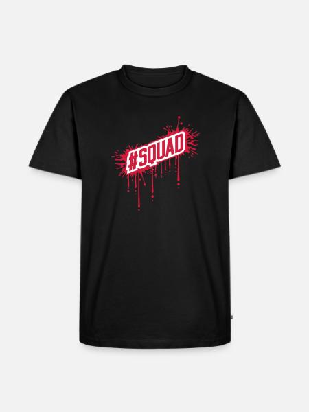 SQUAD blood drops - Men's Premium Organic T-Shirt - black