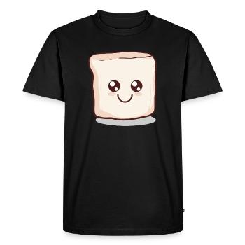 Kawaii Marshmallow | S'more | Camping - Men's Premium Organic T-Shirt - black - Front - Nico (187cm)