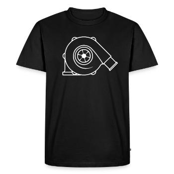 Turbo turbocharger boost boost pressure tuning gift - Men's Premium Organic T-Shirt - black - Front - Nico (187cm)