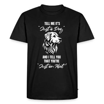 Chien Chien Ami Chien Ami Chien Amour Wau - T-shirt Premium bio Homme - noir - Devant - Nico (187cm)