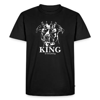 AMERICAN STAFFORDSHIRE King tout Wilsigns - T-shirt Premium bio Homme - noir - Devant - Nico (187cm)