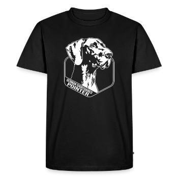 German Shorthaired Pointer Dog Wilsigns Hunting Dogs - Men's Premium Organic T-Shirt - black - Front - Nico (187cm)