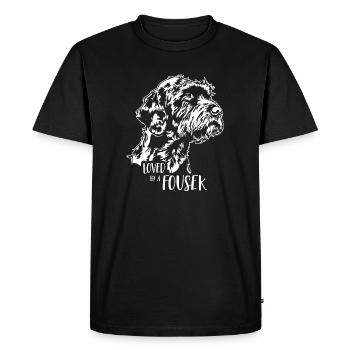 Cesky Fousek Aimé par un chien Fousek Wilsigns - T-shirt Premium bio Homme - noir - Devant - Nico (187cm)