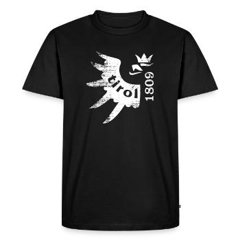 Tyrol 1809 Dialecte Armoiries Tyroliennes Cadeau d’aigle - T-shirt Premium bio Homme - noir - Devant - Nico (187cm)