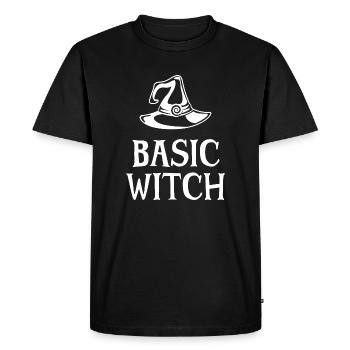 Sorcière de base - T-shirt Premium bio Homme - noir - Devant - Nico (187cm)