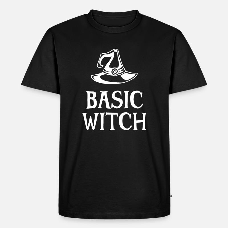 Basic Witch - Men's Premium Organic T-Shirt - black