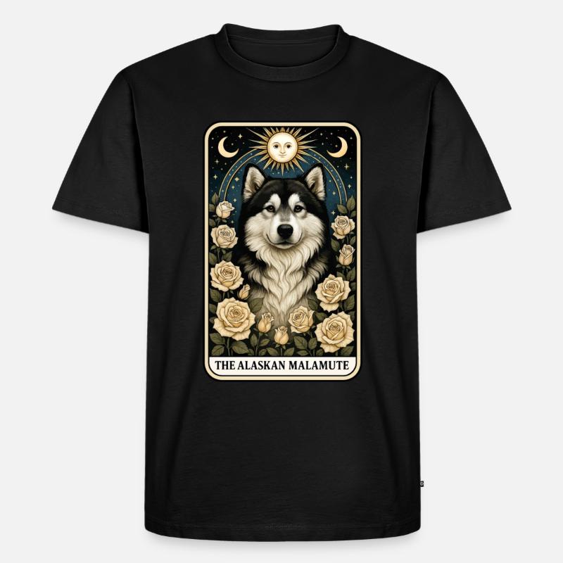 Alaskan Malamute - Männer Premium Bio T-Shirt - Schwarz