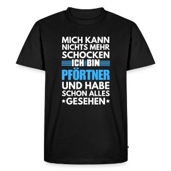 Non-Shockable Gatekeeper - Men's Premium Organic T-Shirt - black - Front - Nico (187cm)