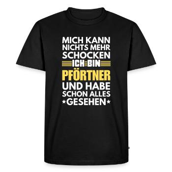 Non-Shockable Gatekeeper - Men's Premium Organic T-Shirt - black - Front - Nico (187cm)