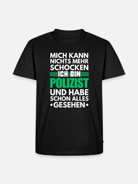 Policier non électrocutable - T-shirt Premium bio Homme - noir