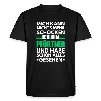 Non-Shockable Gatekeeper - Men's Premium Organic T-Shirt - black - Front - Nico (187cm)