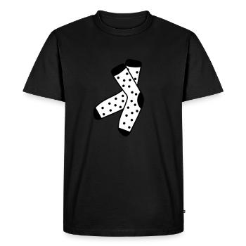 Socks stockings feet clothes - Men's Premium Organic T-Shirt - black - Front - Nico (187cm)