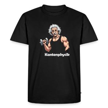 Physique amusante - Fitness et sports - T-shirt Premium bio Homme - noir - Devant - Nico (187cm)