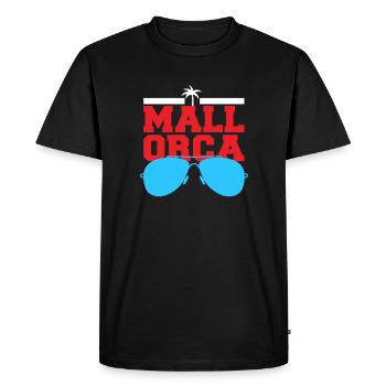 Mallorca summer glasses 2022 - Men's Premium Organic T-Shirt - black - Front - Nico (187cm)