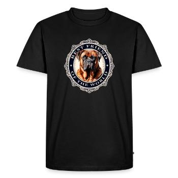 Meilleur ami Bullmastiff - T-shirt Premium bio Homme - noir - Devant - Nico (187cm)