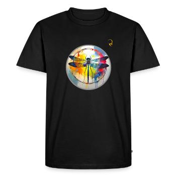 LIBELLULE - T-shirt Premium bio Homme - noir - Devant - Nico (187cm)