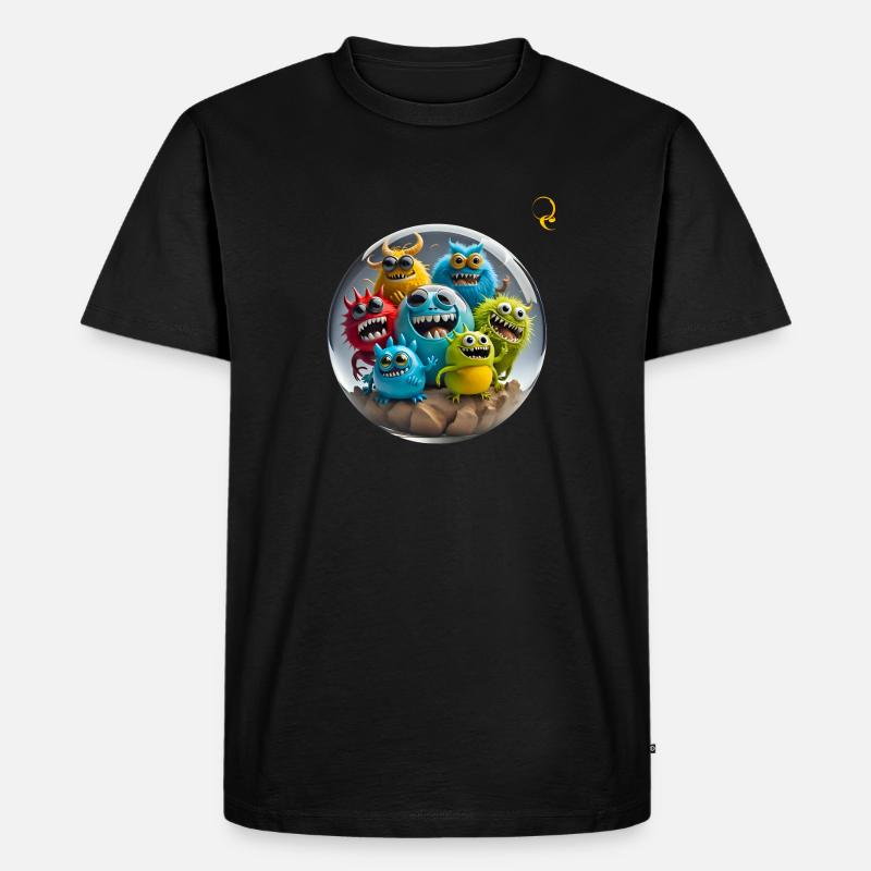 FREUNDESKREIS - Männer Premium Bio T-Shirt - Schwarz