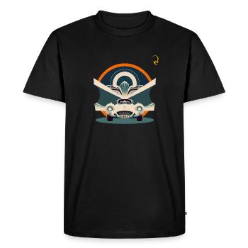 LES AILES DU PASSÉ - T-shirt Premium bio Homme - noir - Devant - Nico (187cm)