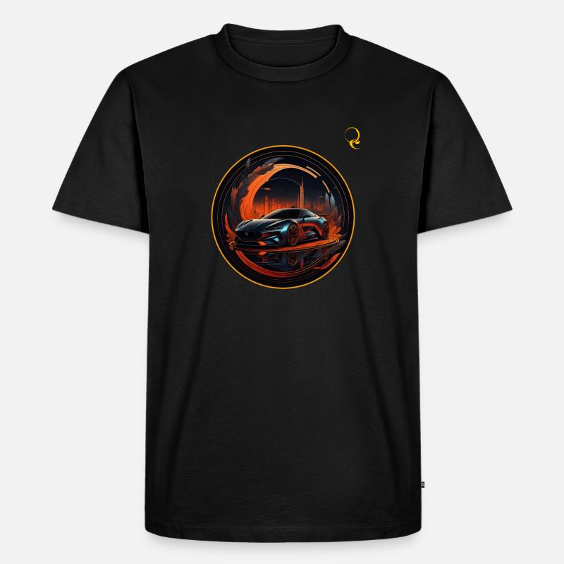 MEIN TRAUMAUTO - Männer Premium Bio T-Shirt - Schwarz