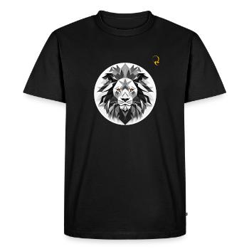 LOOK RÉEL - T-shirt Premium bio Homme - noir - Devant - Nico (187cm)