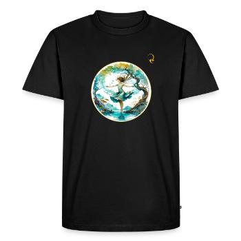 THE FAIRY - Men's Premium Organic T-Shirt - black - Front - Nico (187cm)
