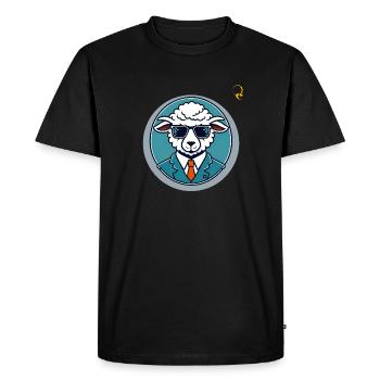 TÊTE DE MOUTON - T-shirt Premium bio Homme - noir - Devant - Nico (187cm)