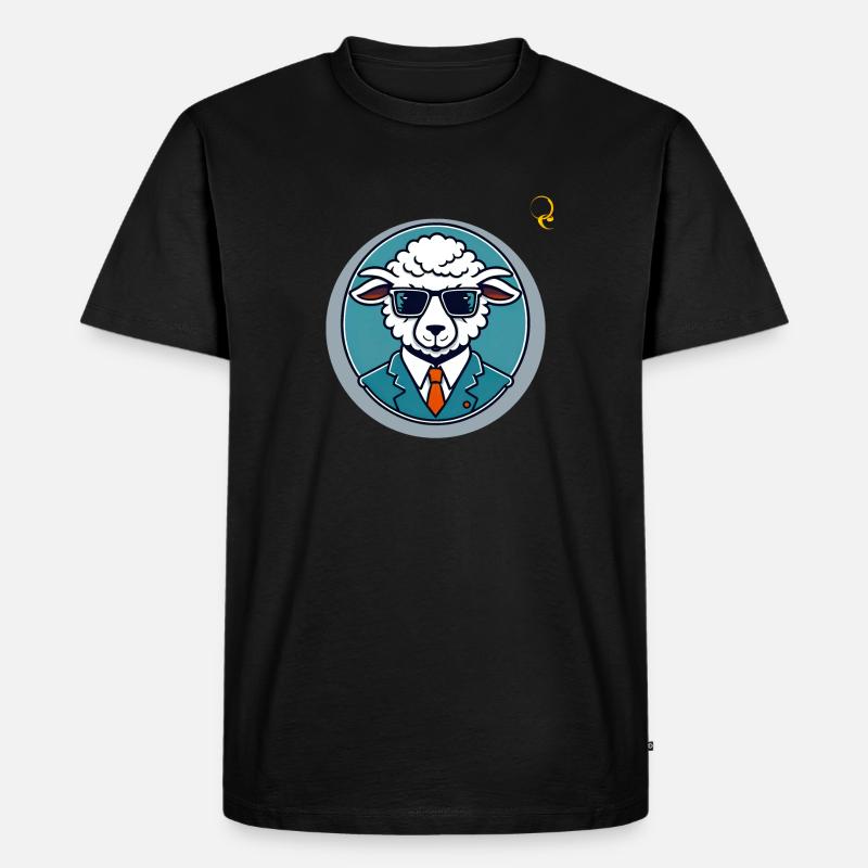 KOPFSCHAFE - Männer Premium Bio T-Shirt - Schwarz
