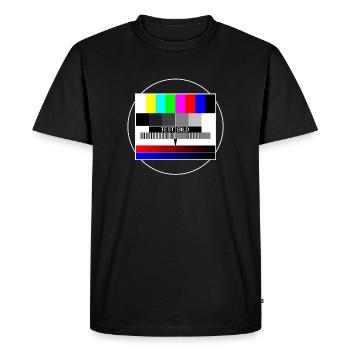 tv-testbild - T-shirt Premium bio Homme - noir - Devant - Nico (187cm)