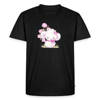 Animaux style doux - T-shirt Premium bio Homme - noir - Devant - Nico (187cm)