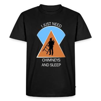 Ramoneur Ramoneur Ramoneur - T-shirt Premium bio Homme - noir - Devant - Nico (187cm)
