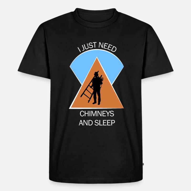 Schornsteinfeger Schlotfeger - Männer Premium Bio T-Shirt - Schwarz