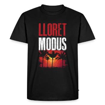 Lloret de Mar mode - Men's Premium Organic T-Shirt - black - Front - Nico (187cm)