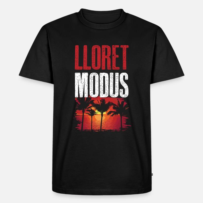 Lloret De Mar Modus - Männer Premium Bio T-Shirt - Schwarz
