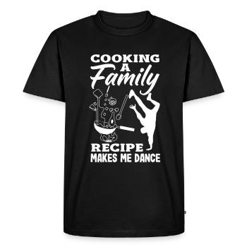 Recette familiale Joy Kitchen - T-shirt Premium bio Homme - noir - Devant - Nico (187cm)