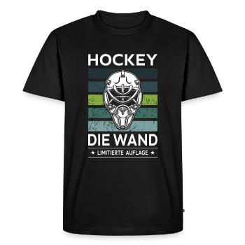 Hockey - T-shirt Premium bio Homme - noir - Devant - Nico (187cm)