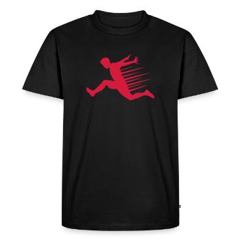 parkour - T-shirt Premium bio Homme - noir - Devant - Nico (187cm)