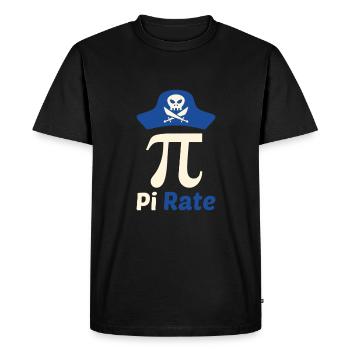 Taux de Pi Jour de Pi 14.03. Mathématiques Circulaire Nombre Pi - T-shirt Premium bio Homme - noir - Devant - Nico (187cm)