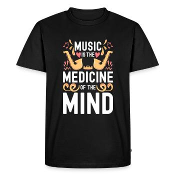 Musique Techno Chansons - T-shirt Premium bio Homme - noir - Devant - Nico (187cm)