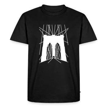 Brooklyn Bridge - T-shirt Premium bio Homme - noir - Devant - Nico (187cm)