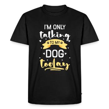 Chien Animal Amour Sports De Chien - T-shirt Premium bio Homme - noir - Devant - Nico (187cm)