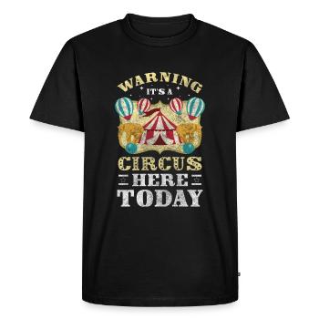 Directeur de cirque Clown Idiots - T-shirt Premium bio Homme - noir - Devant - Nico (187cm)