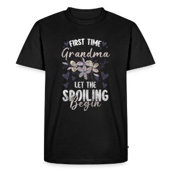 Grand-père, famille élargie, grand-père - T-shirt Premium bio Homme - noir - Devant - Nico (187cm)