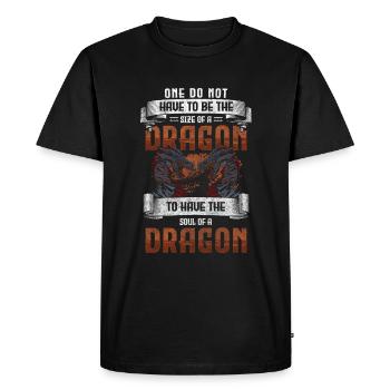 Dragon Wings China Fantasy - Men's Premium Organic T-Shirt - black - Front - Nico (187cm)